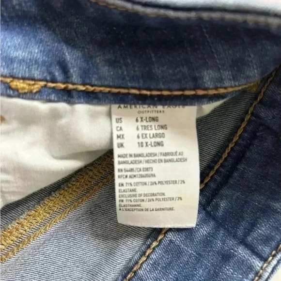American eagle next level stretch Curvy Hi-Rise Jegging 6X-Long - Picture 8 of 8